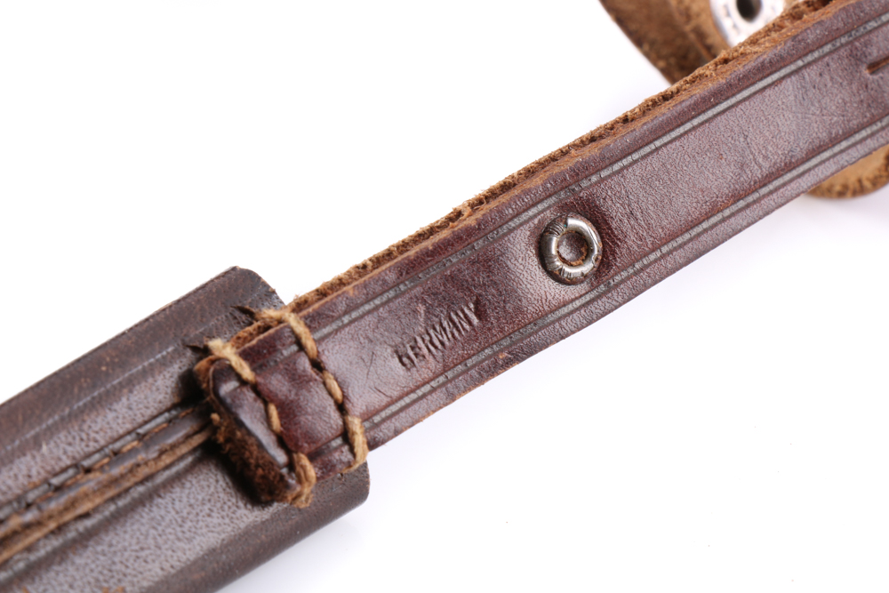 W. Clauberg German Hunting Knife with Deer Hoof Handle and Leather Sheath