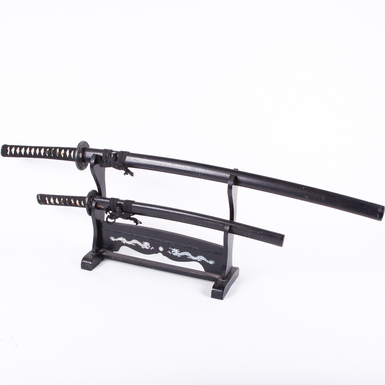 Decorative Japanese Katana and Wakizashi Set