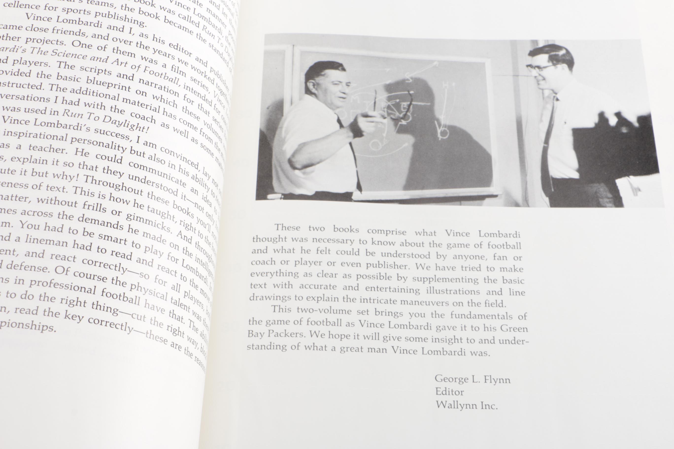 First Edition "Vince Lombardi on Football" in Two Volumes