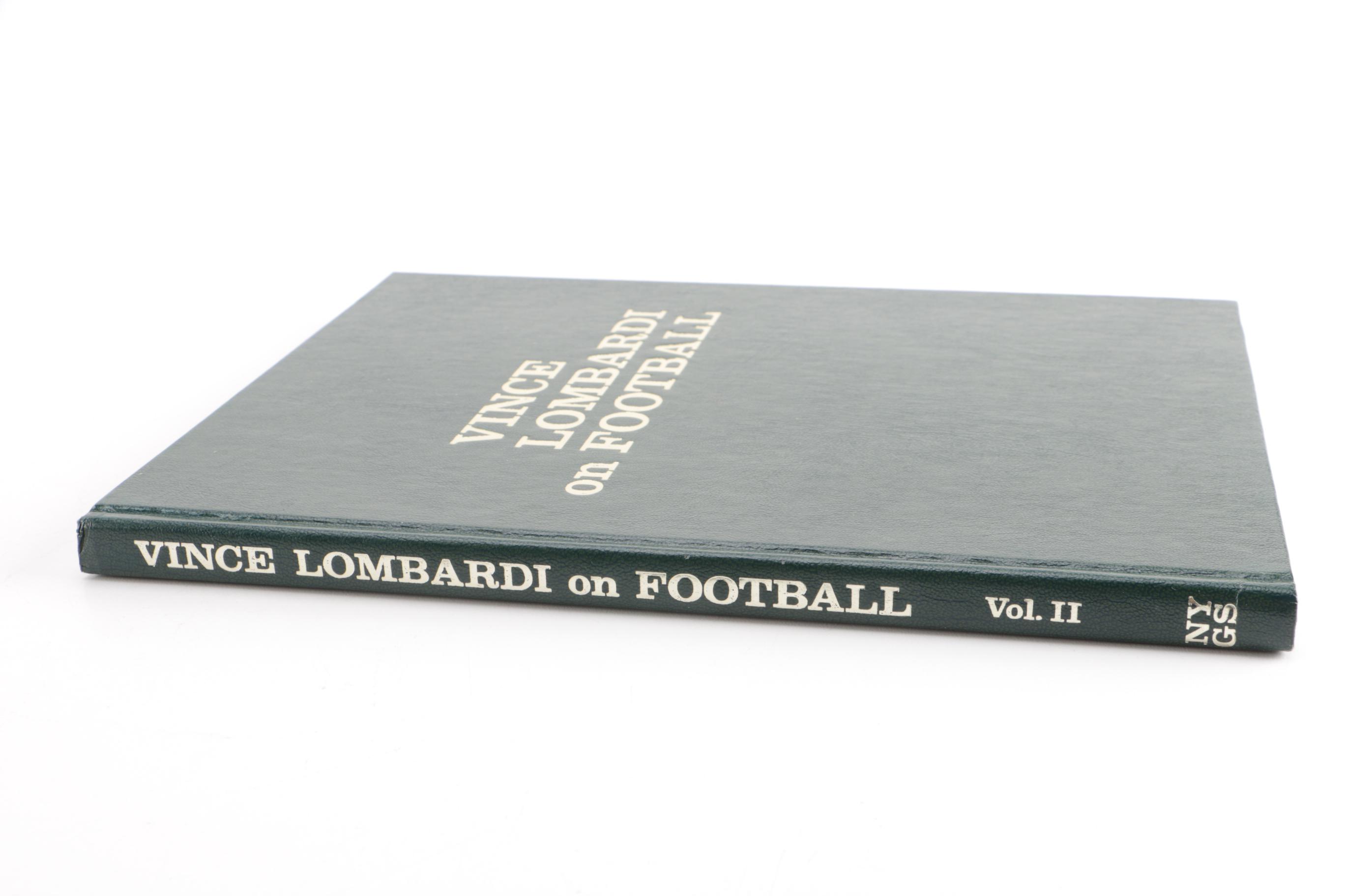 First Edition "Vince Lombardi on Football" in Two Volumes