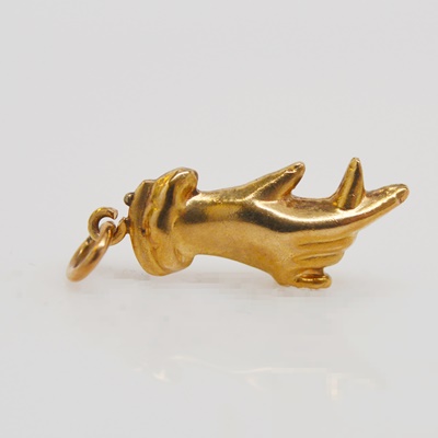10K Yellow Gold Hand Charm/Pendant