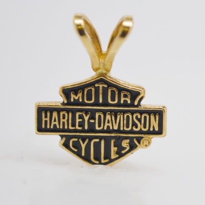 14K Yellow Gold Harley-Davidson Pendant