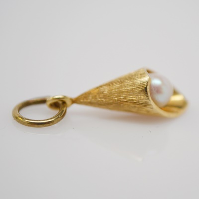 14K Yellow Gold Cultured Pearl Charm/Pendant