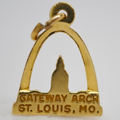 14K Yellow Gold St. Louis Gateway Arch Charm/Pendant