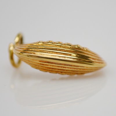 14K Yellow Gold Viking Ship Pendant/Charm