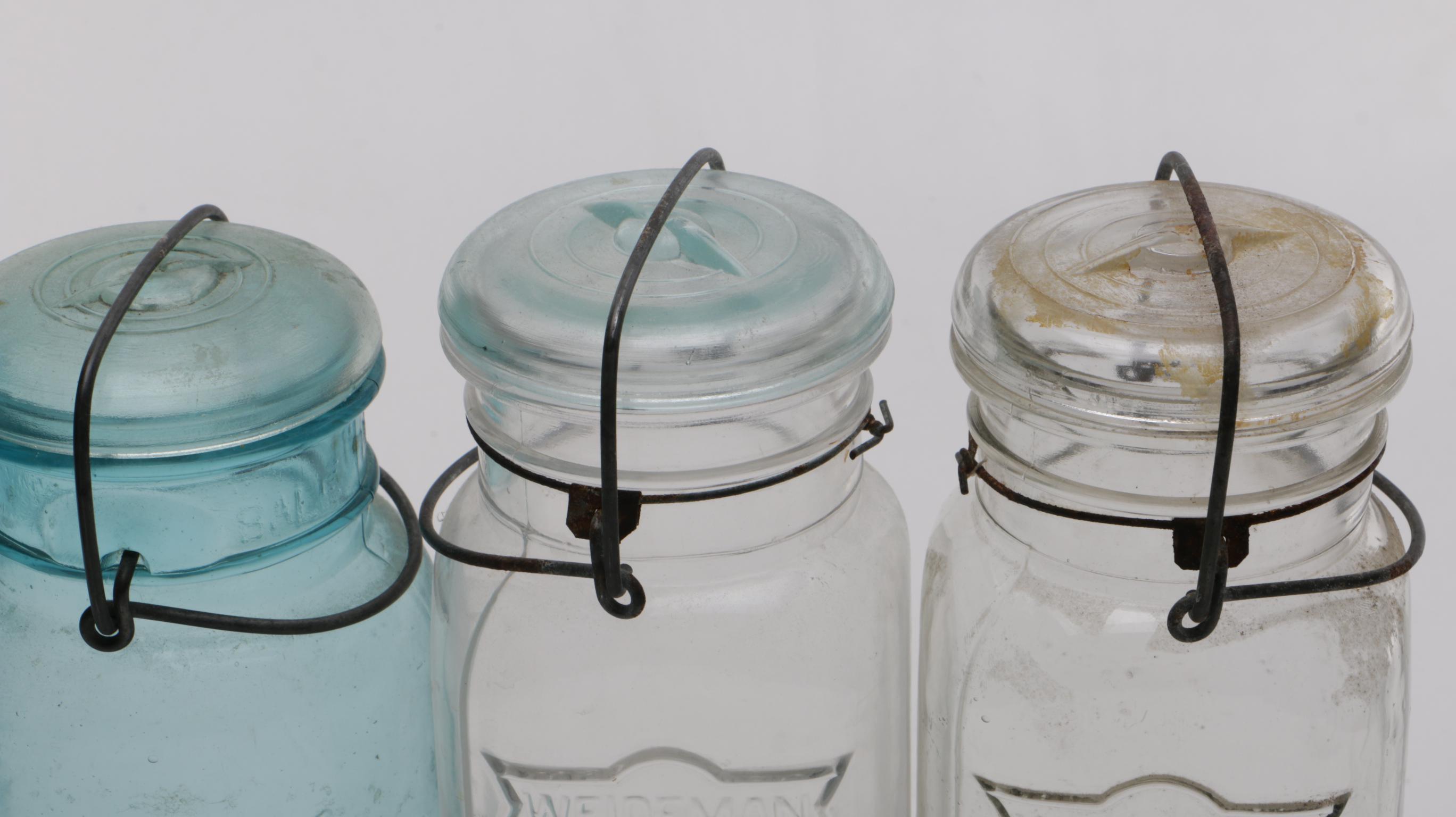 Collection of Glass Mason Jars