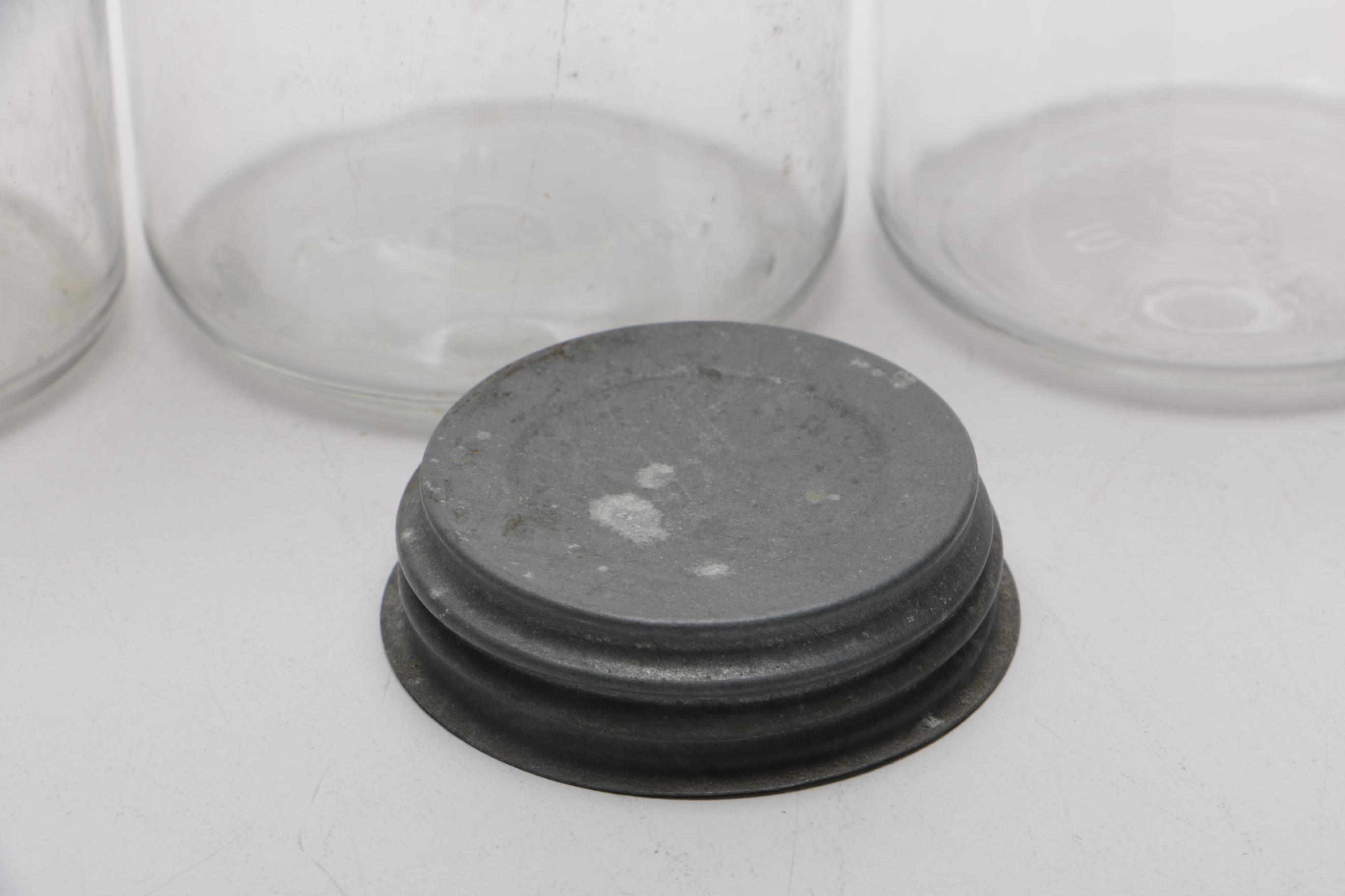 Collection of Glass Mason Jars