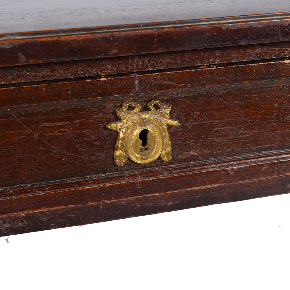 Vintage Leather Top Writing Desk