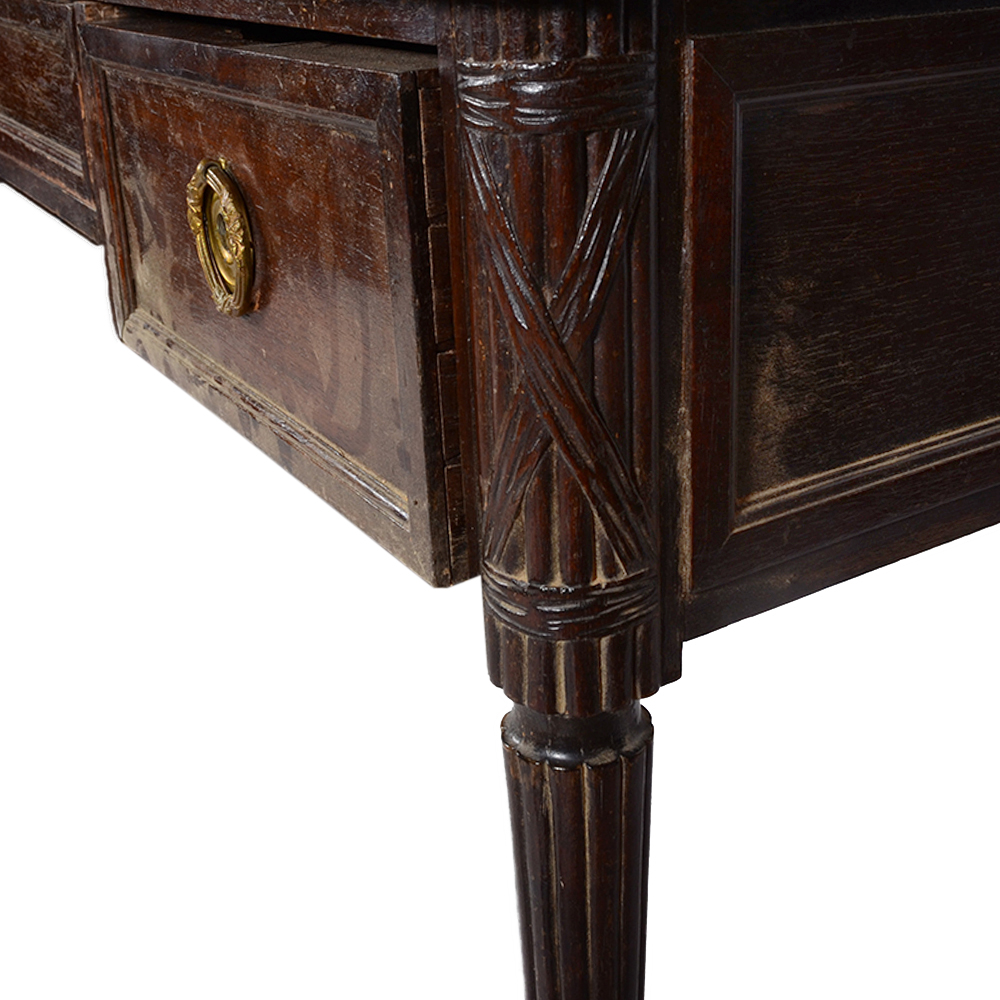 Vintage Leather Top Writing Desk