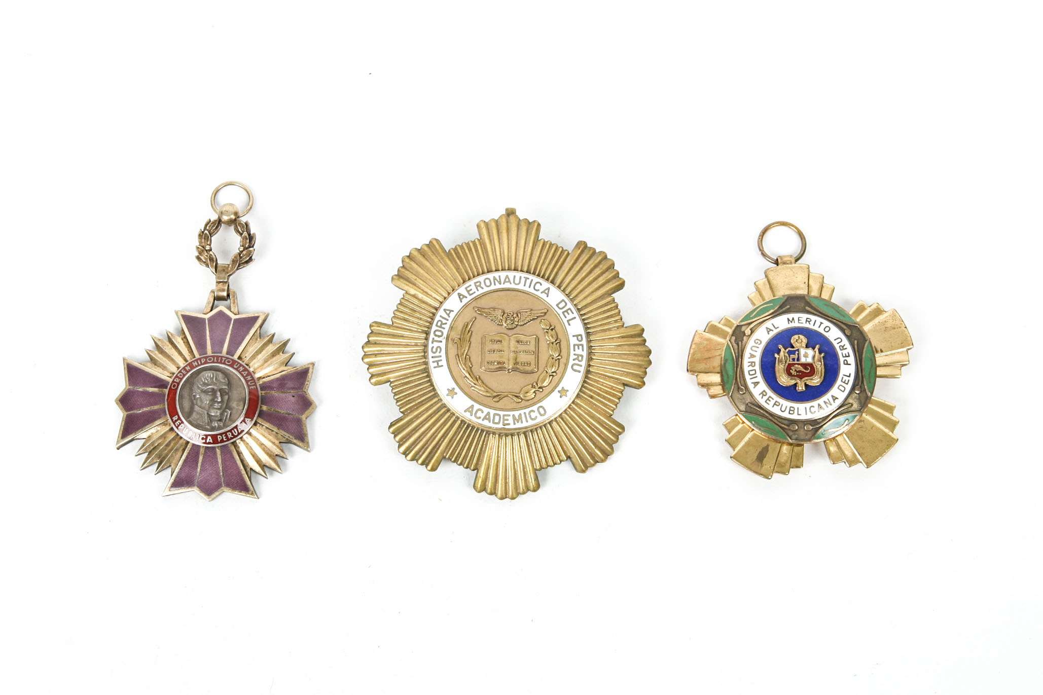 Vintage Peruvian Medals of Honor