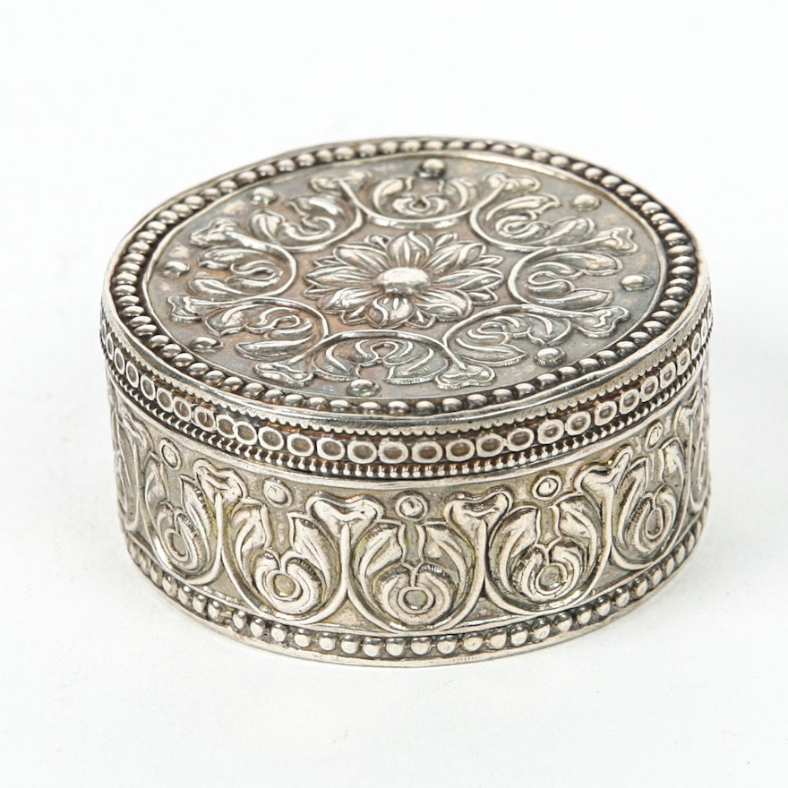 Sterling Silver Handcrafted Trinket Box