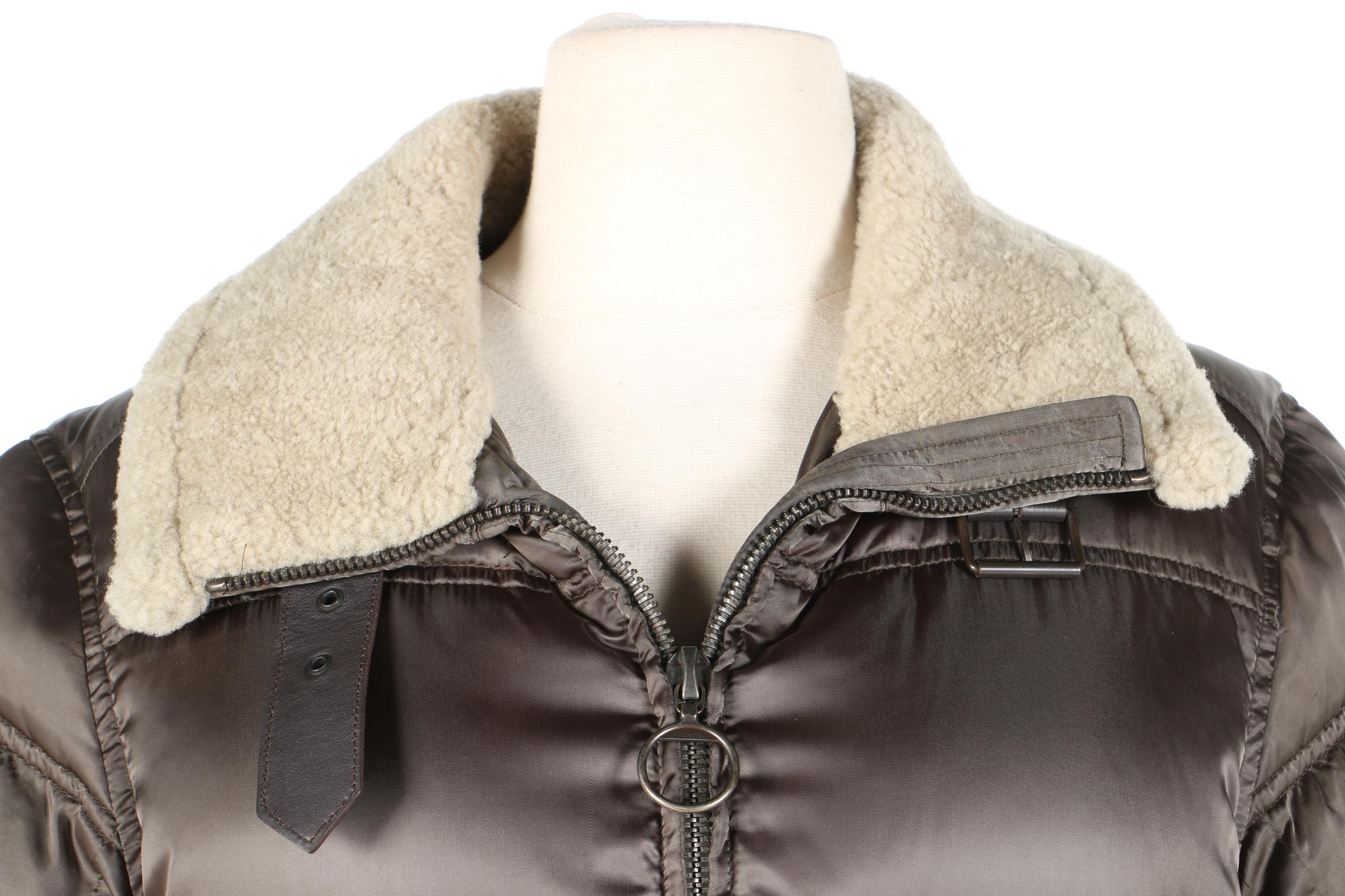 Prada Down Puffer Bomber Jacket