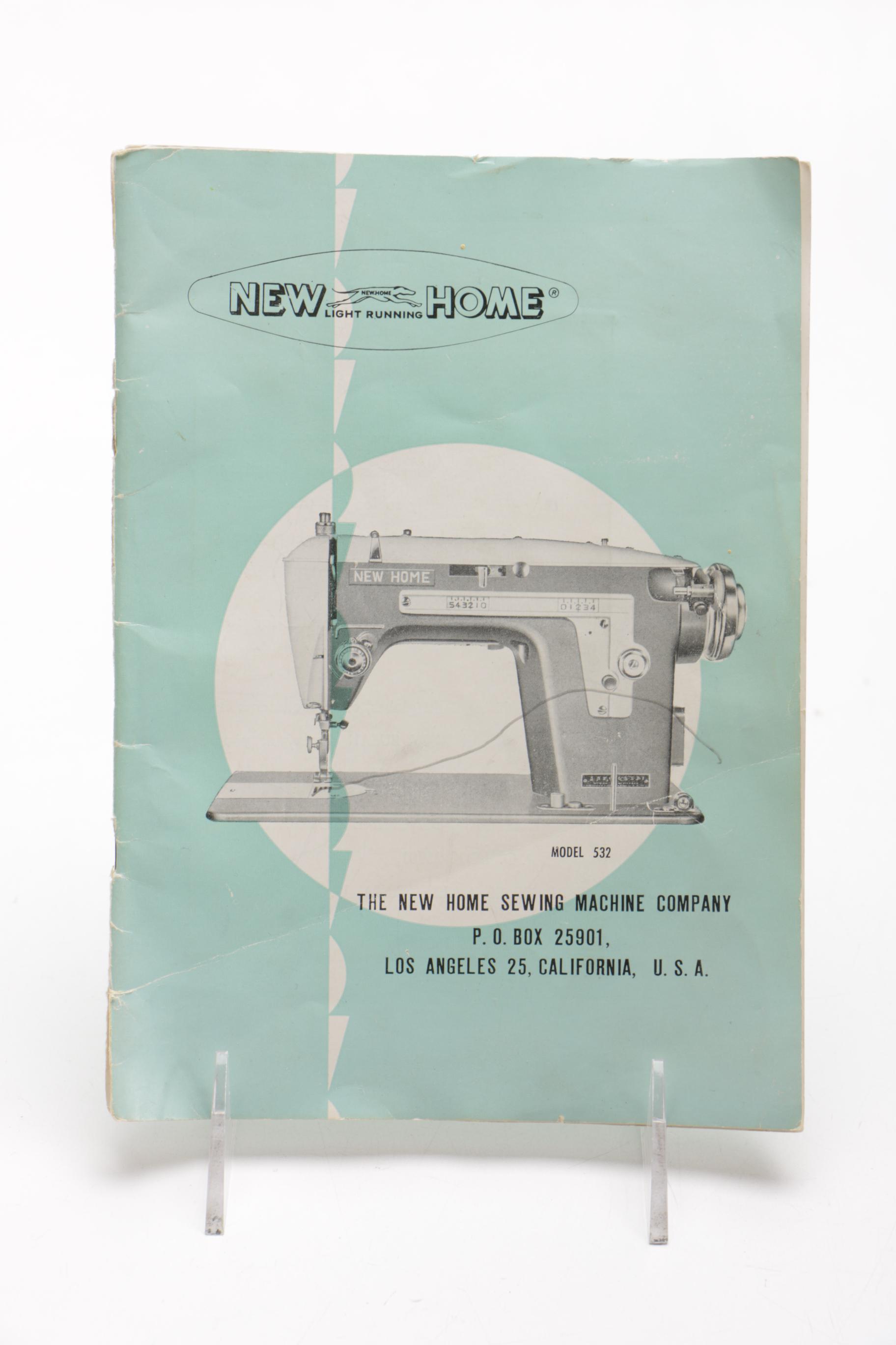New Home Electric Sewing Machine Circa 1955