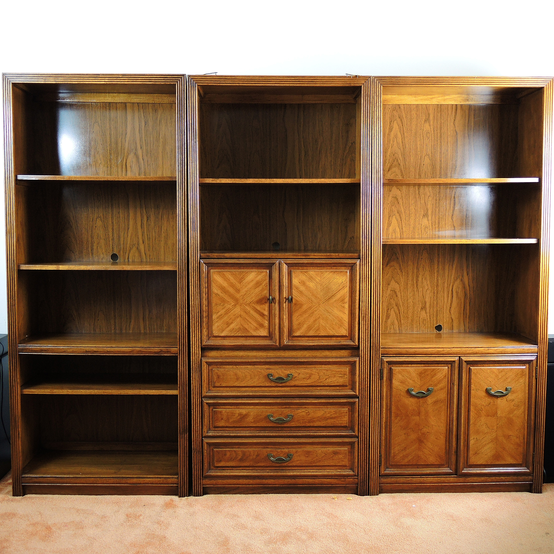 Thomasville Wooden Wall Unit Shelving