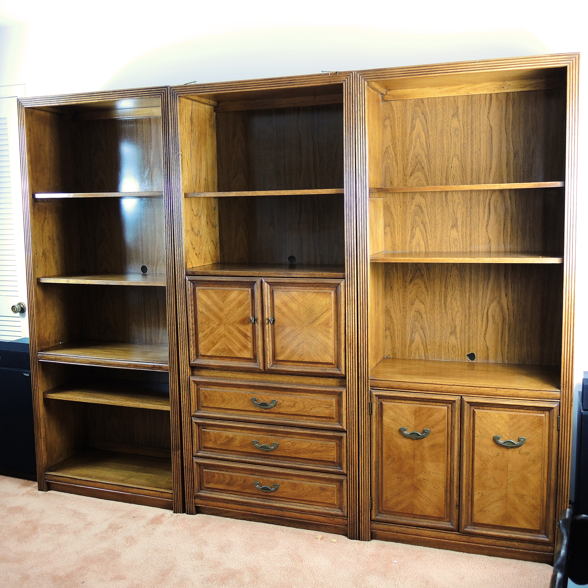 Thomasville Wooden Wall Unit Shelving