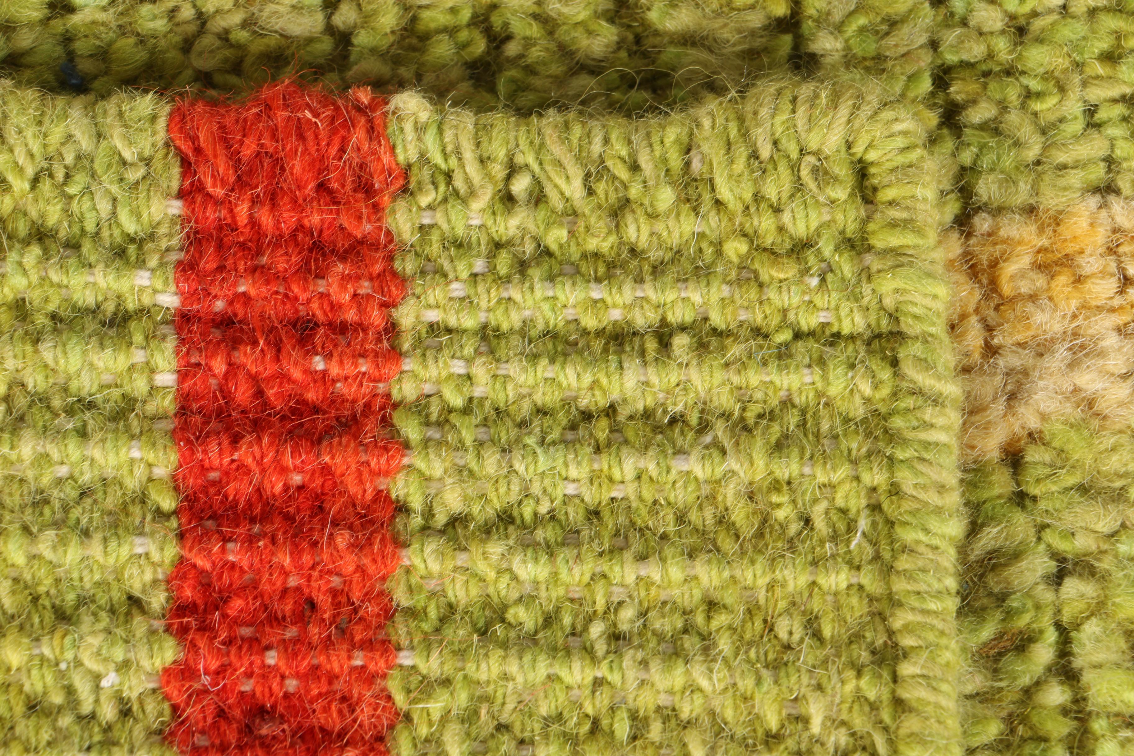 Handwoven Indian Dhurrie Flat Weave Striped Area Rug