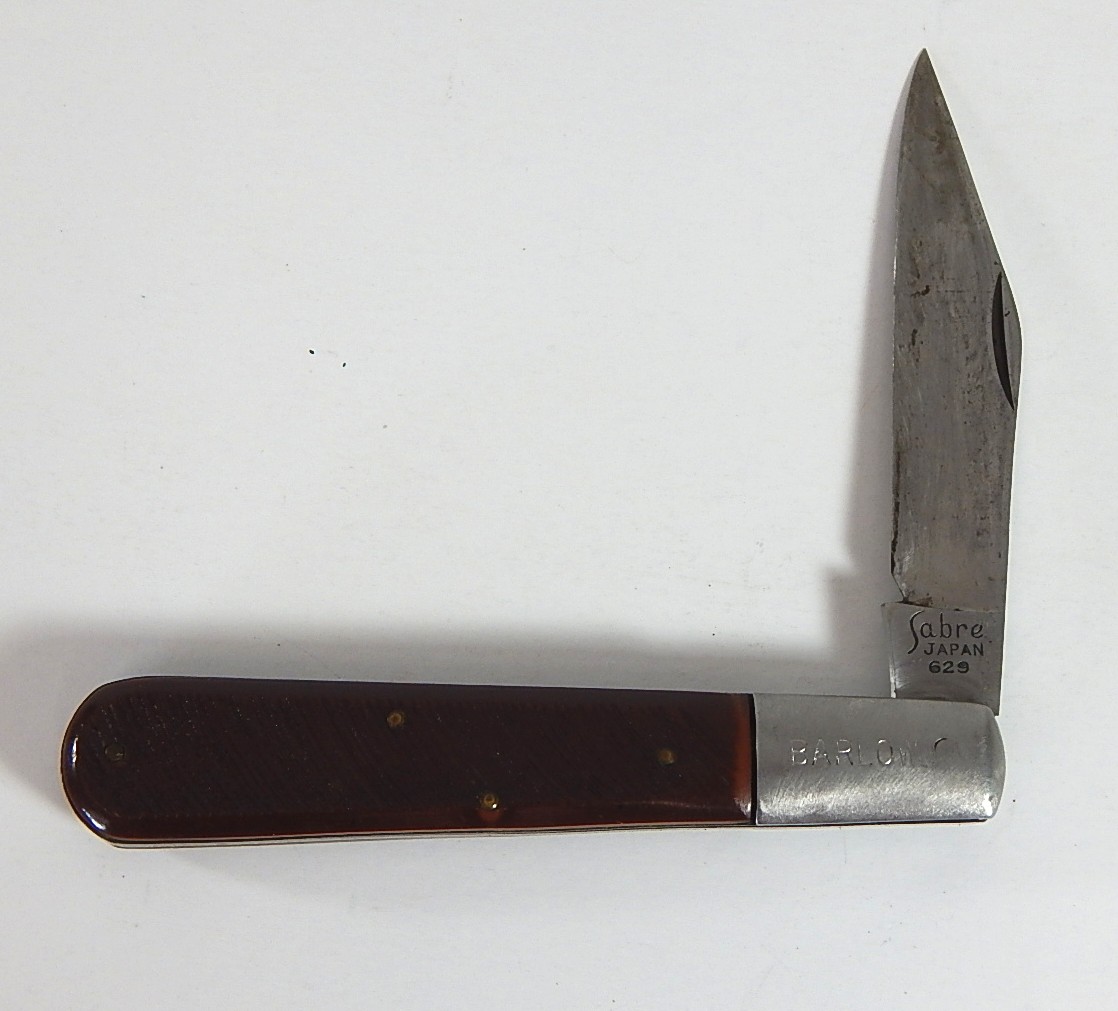 Barlow Jumbo Sabre Japan Single Blade Folding Knife #629