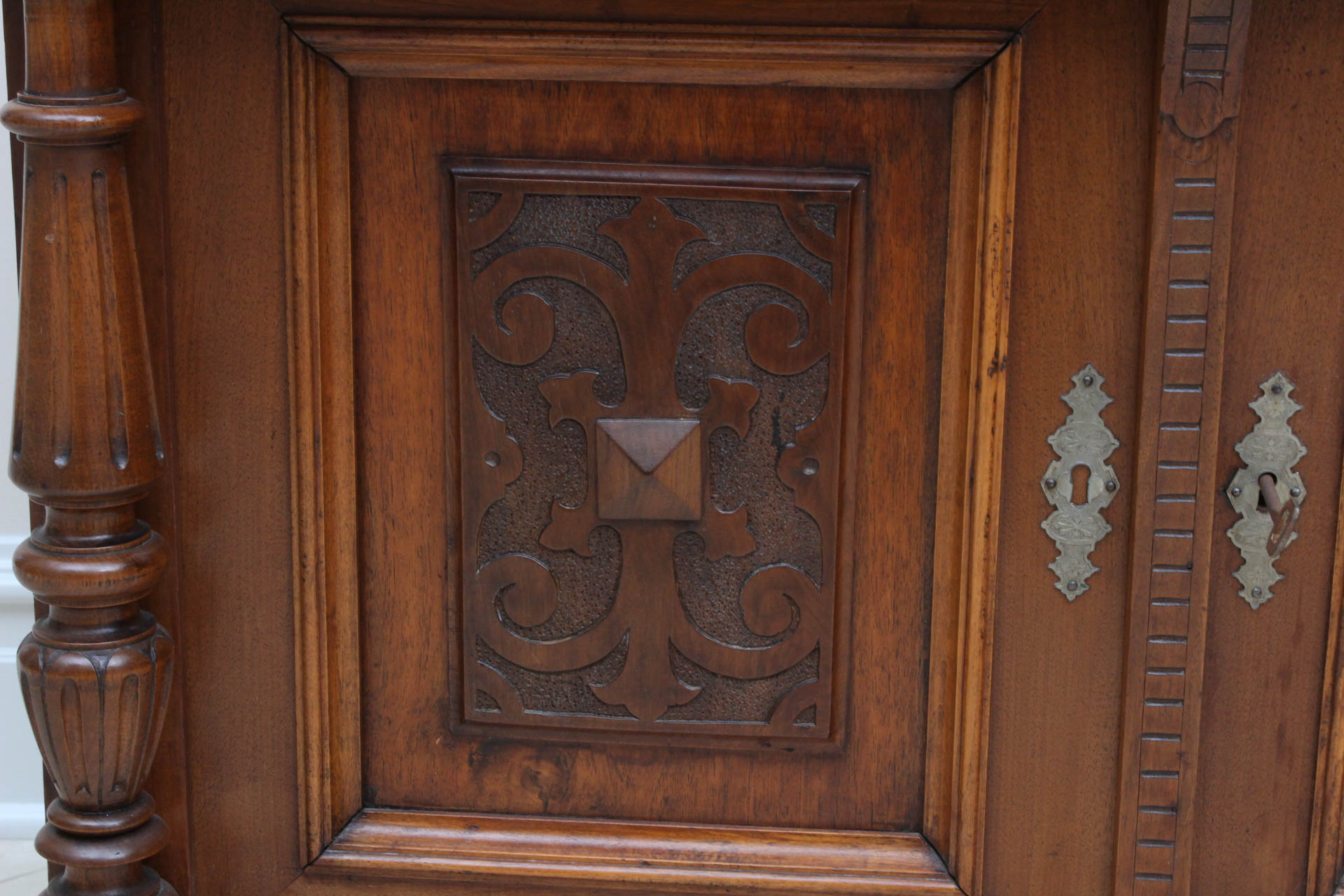 Antique Italian Marble Top Buffet