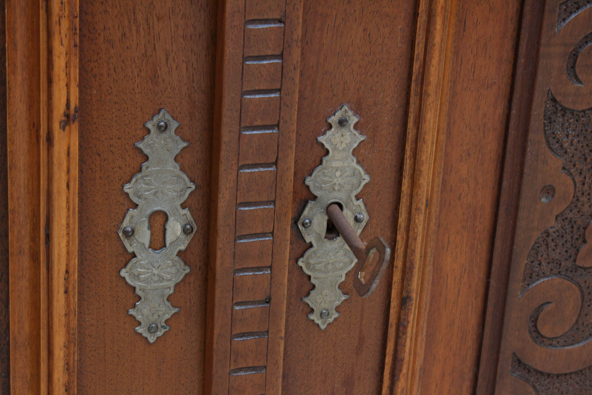 Antique Italian Marble Top Buffet