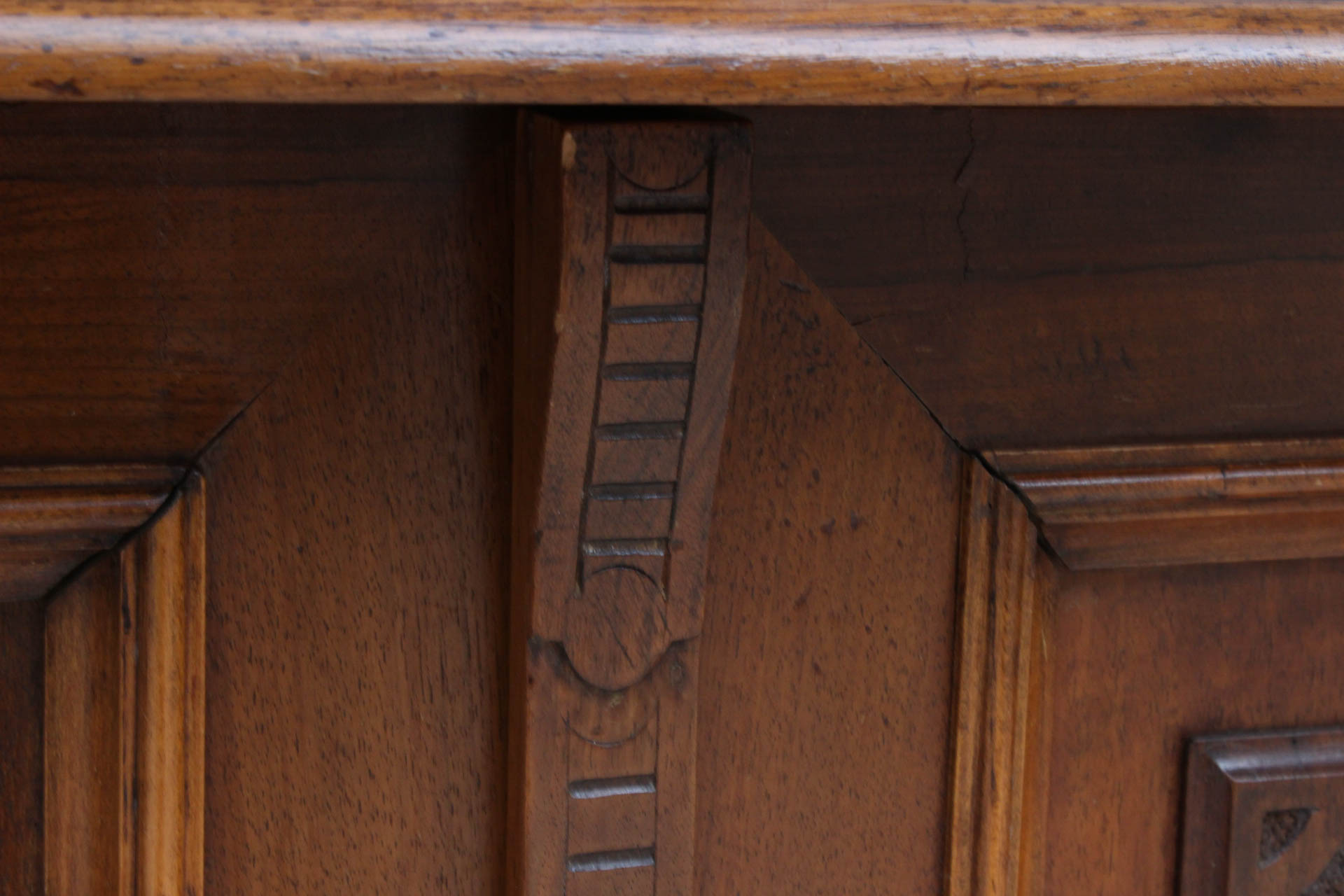 Antique Italian Marble Top Buffet