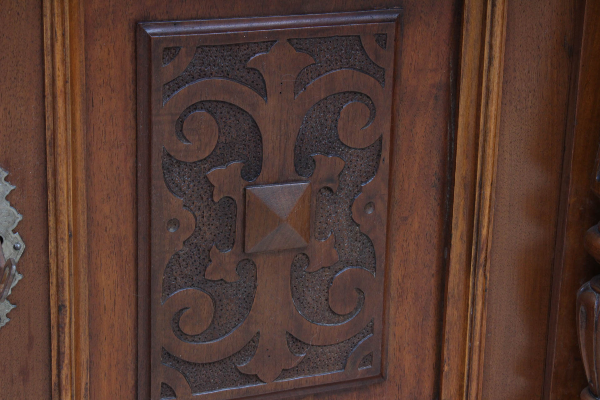 Antique Italian Marble Top Buffet