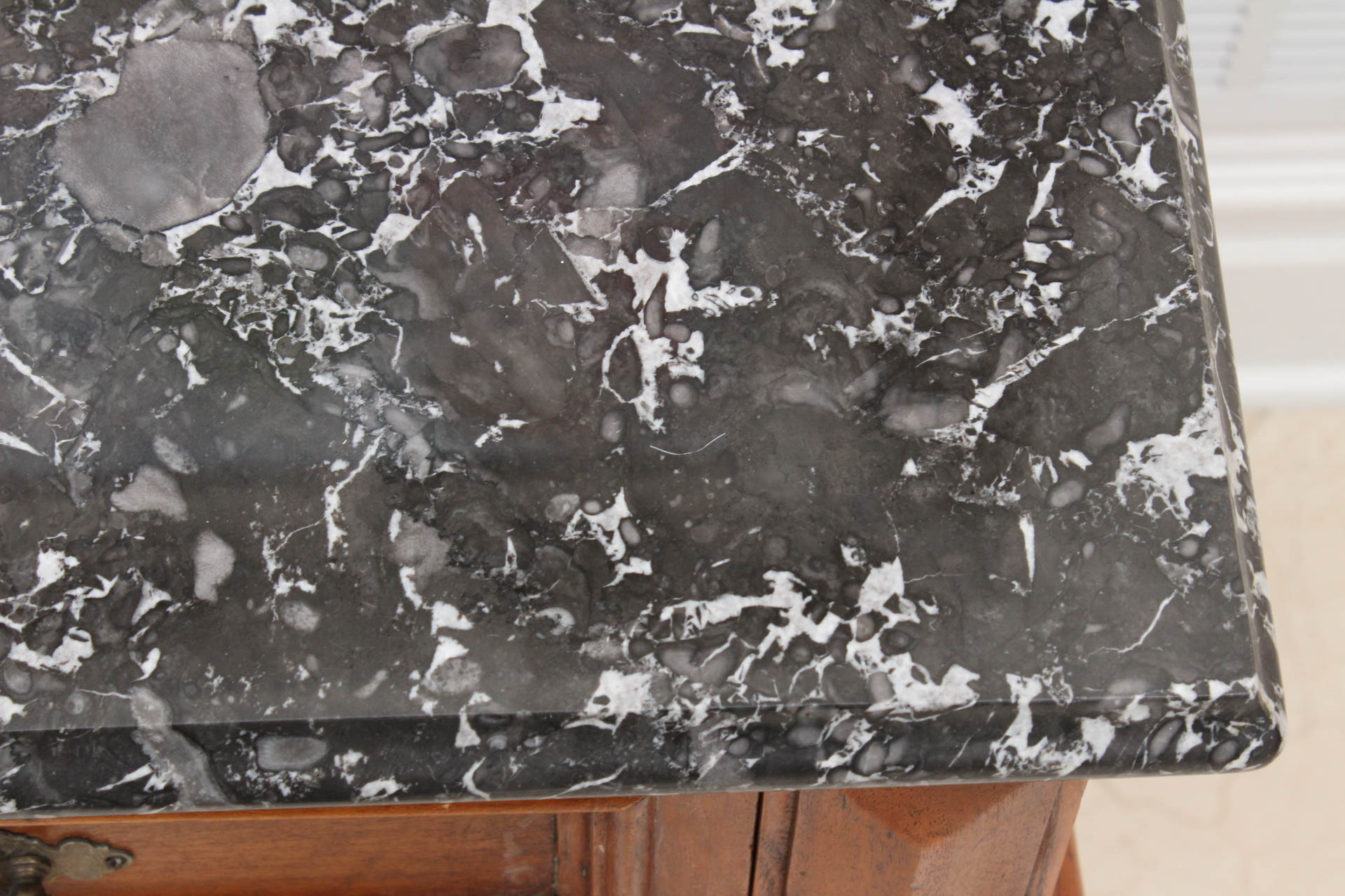 Antique Italian Marble Top Buffet