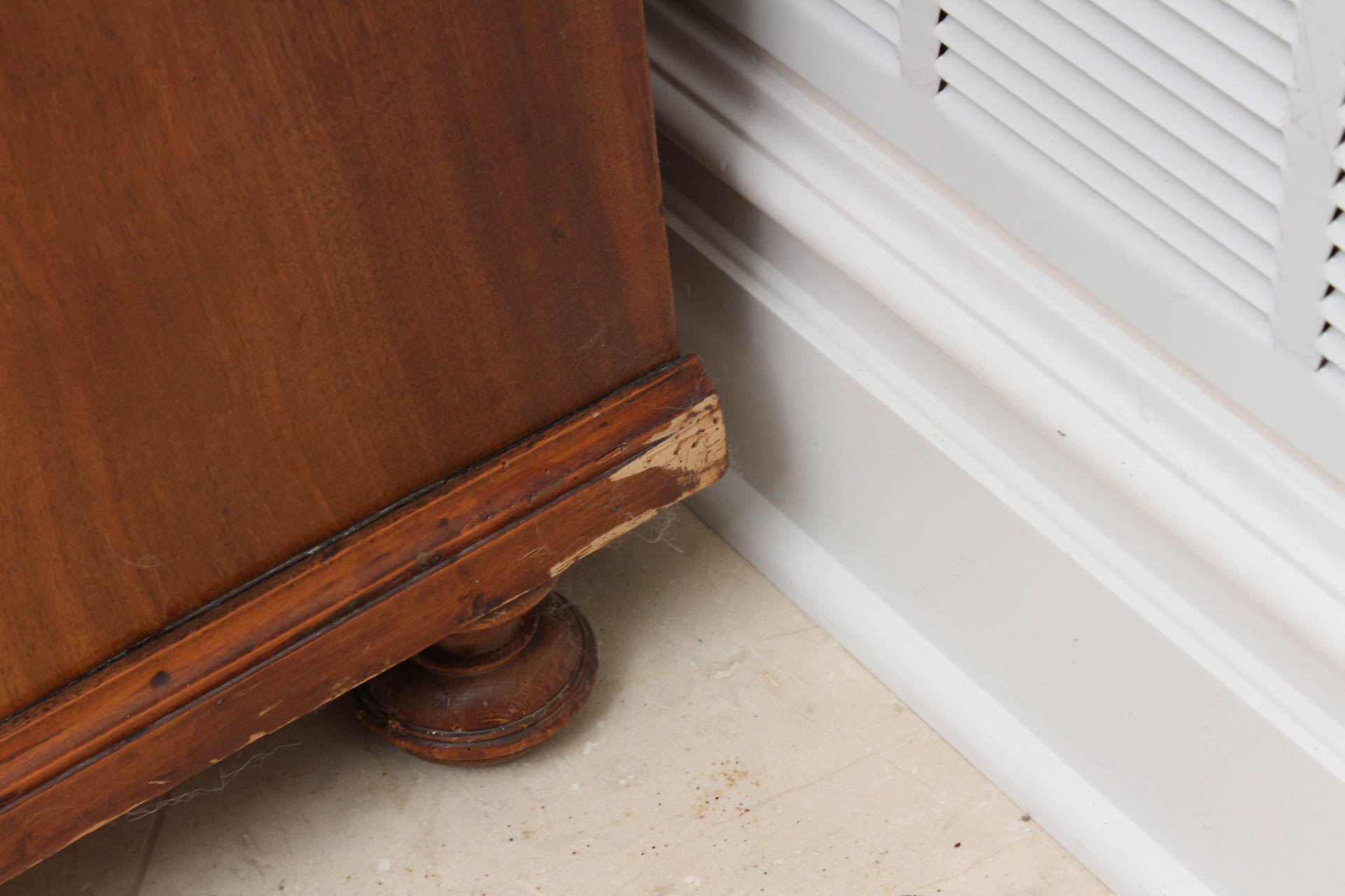 Antique Italian Marble Top Buffet