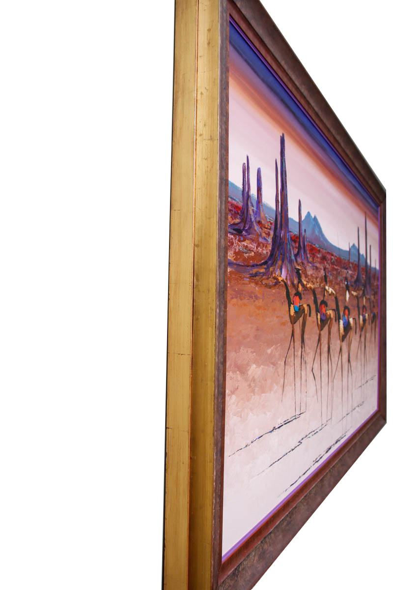 1992 Arlene LaDell Hayes Acrylic on Canvas Surrealist Painting