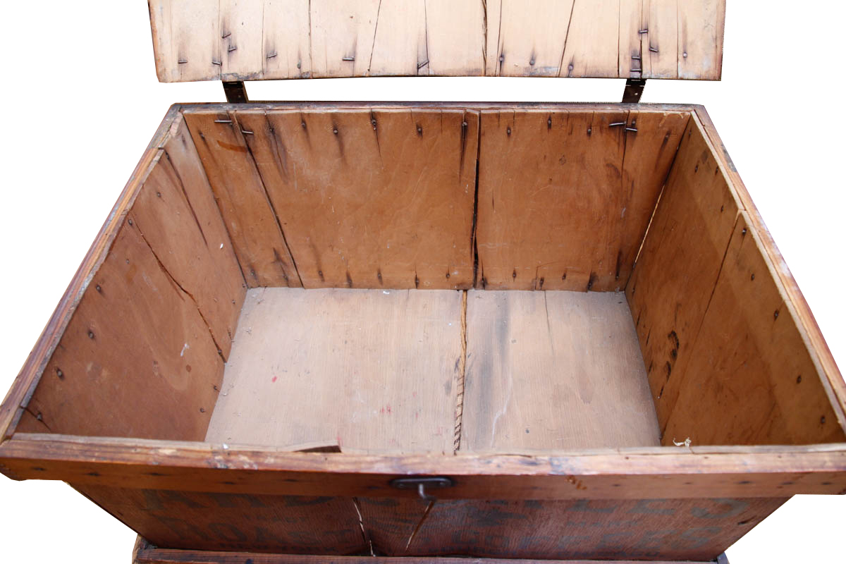 Arbuckles Roasted Coffees Wooden Trunk