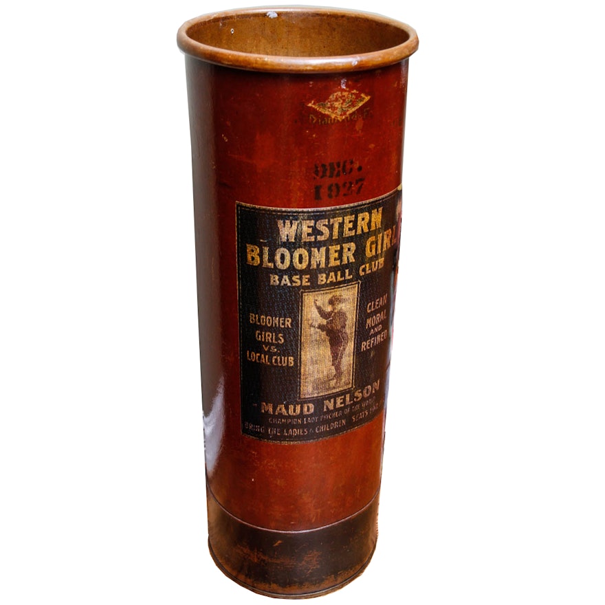 "Western Bloomer Girl" Wooden Umbrella Holder