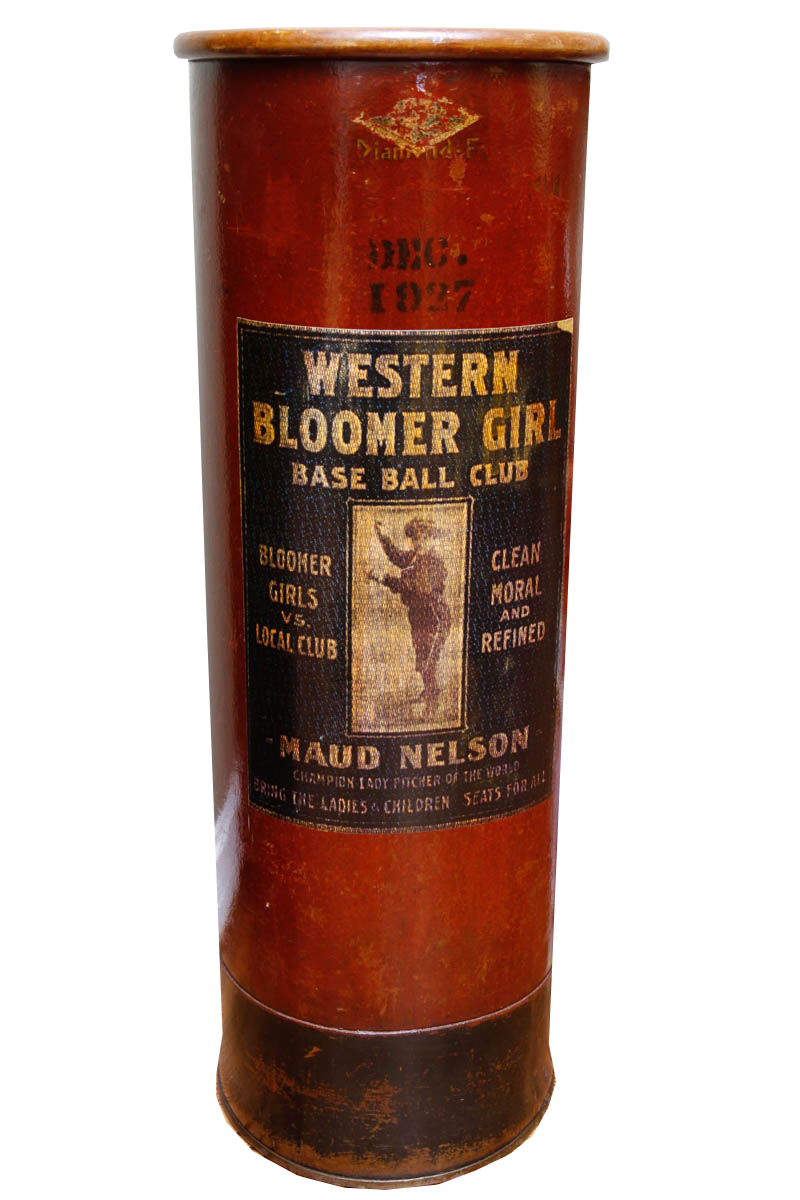 "Western Bloomer Girl" Wooden Umbrella Holder