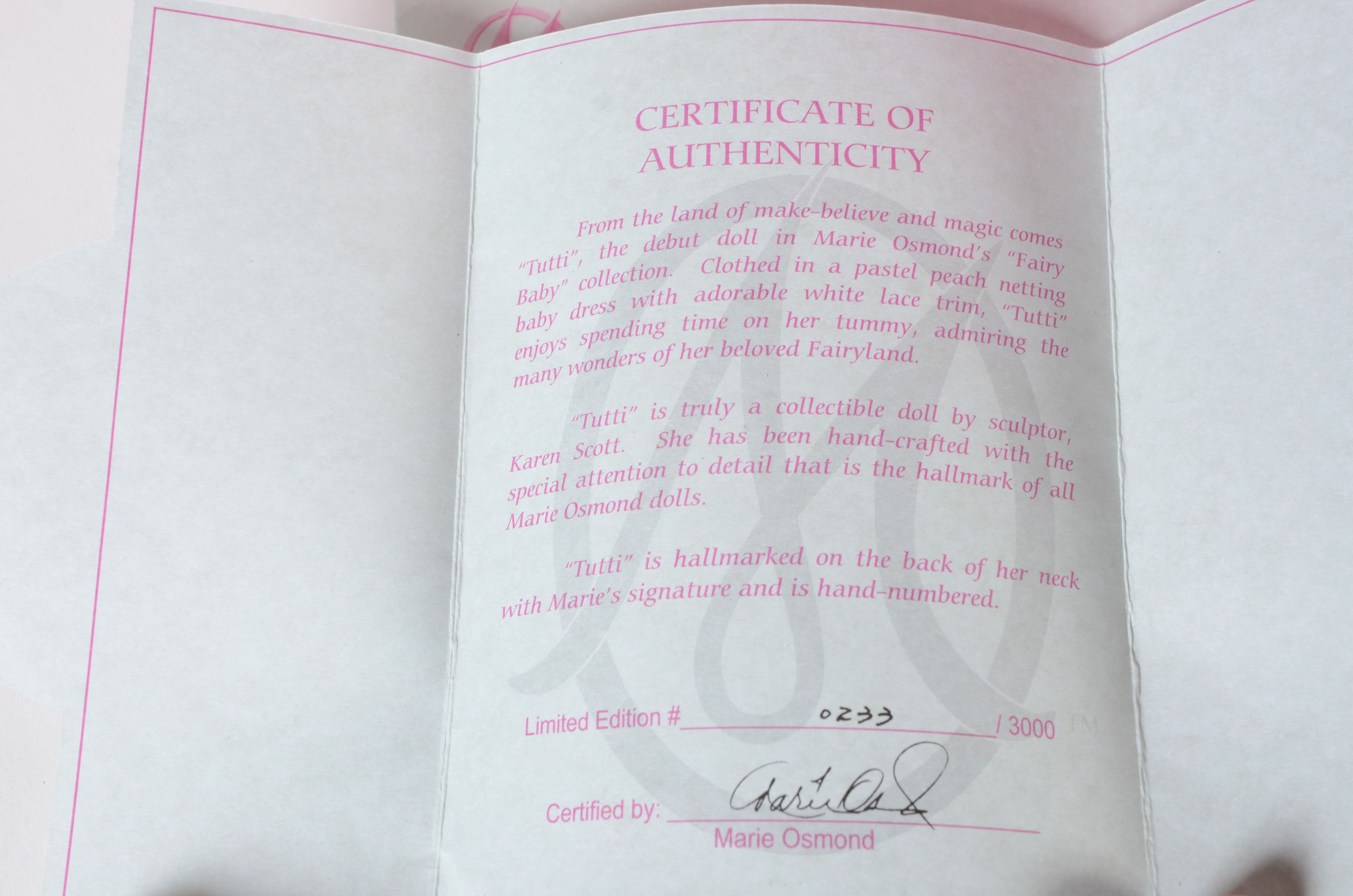 Pair of Marie Osmond Dolls