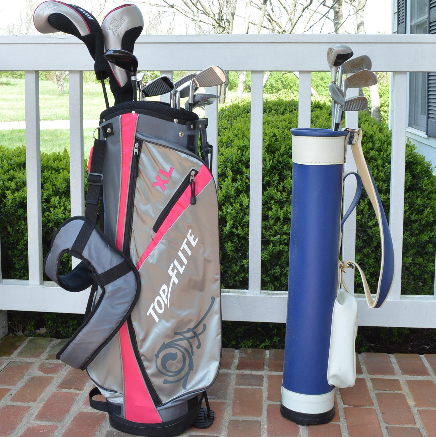 Top Flite and Children's Spaulding and Austad's Golf Clubs with Bags