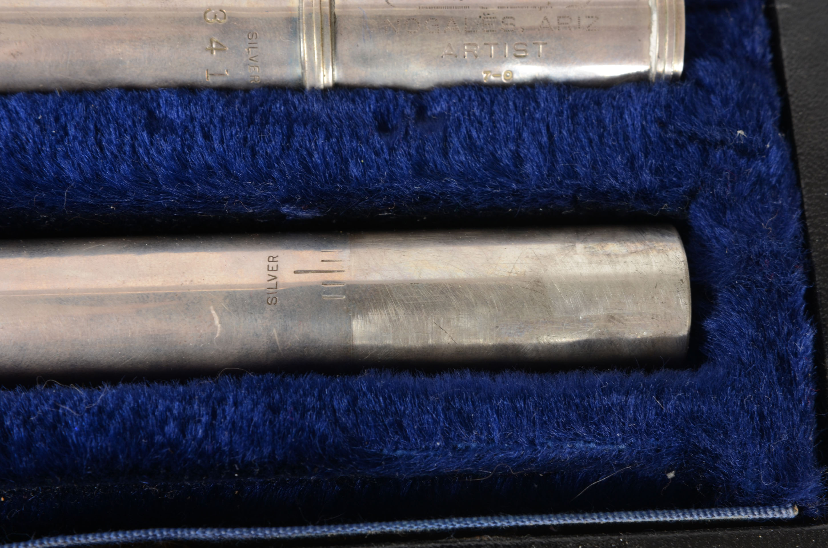 Silver Artley Nogales, Arizona Flute and Case