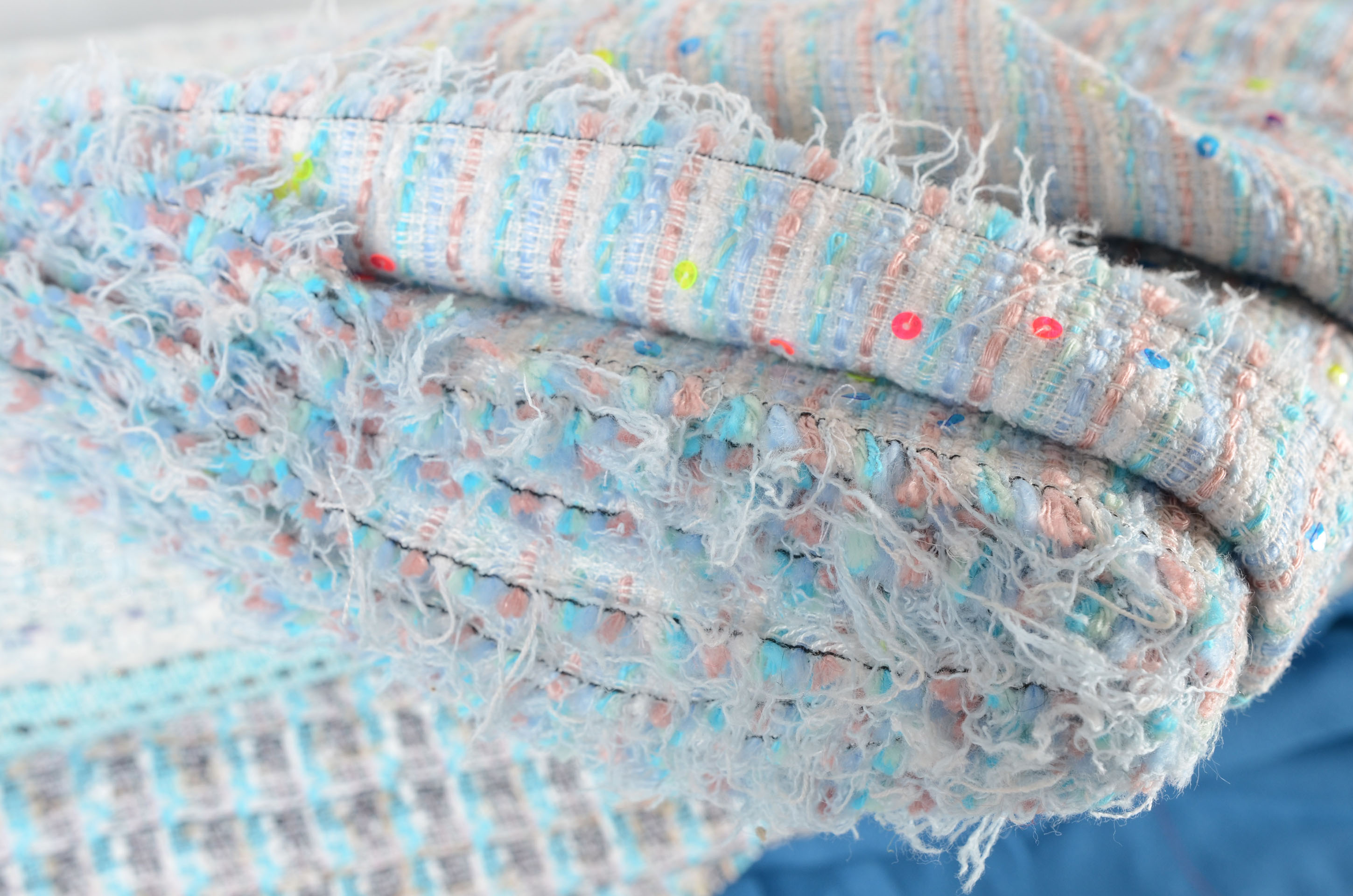 Variety of Blue Linton Tweed Collection