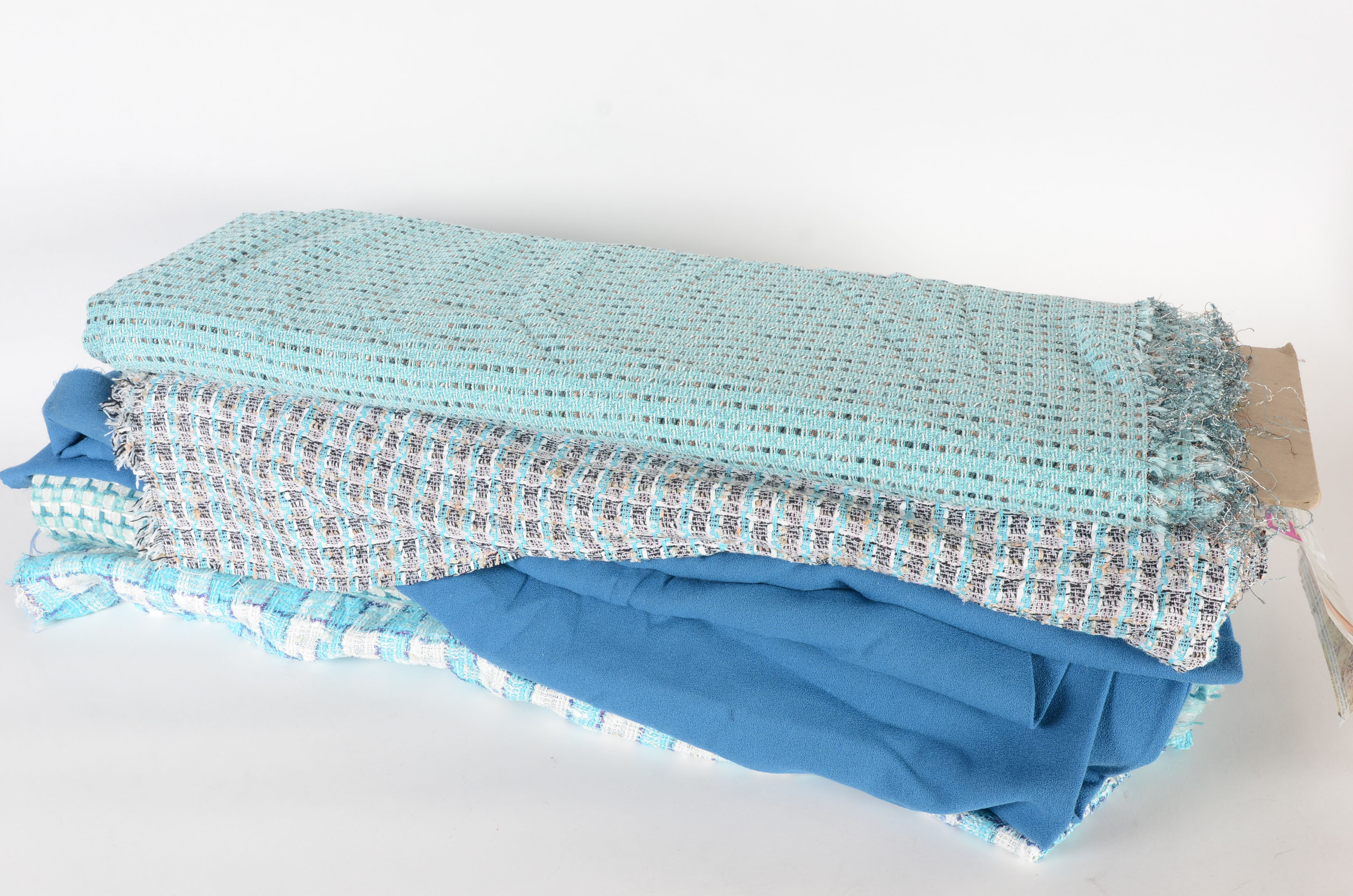 Variety of Blue Linton Tweed Collection