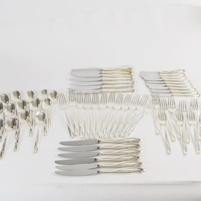 Reed & Barton "Silver Sculpture" Sterling Silver Flatware