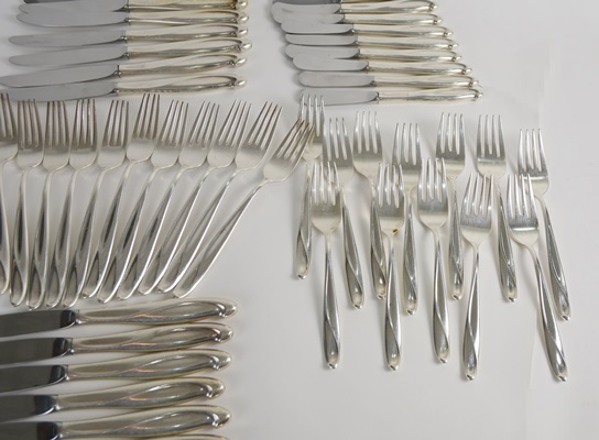 Reed & Barton "Silver Sculpture" Sterling Silver Flatware
