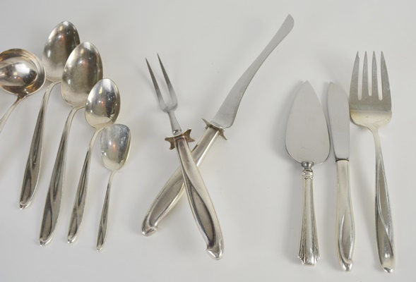 Reed & Barton "Silver Sculpture" and Other Sterling Utensils