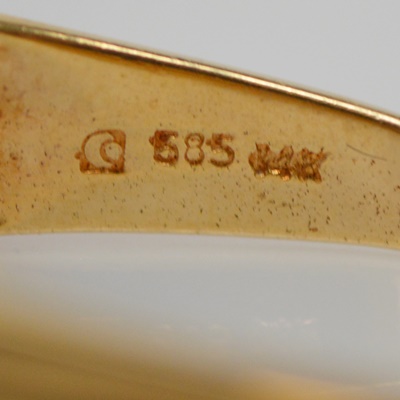 Vintage 14K Yellow Gold Amethyst Ring