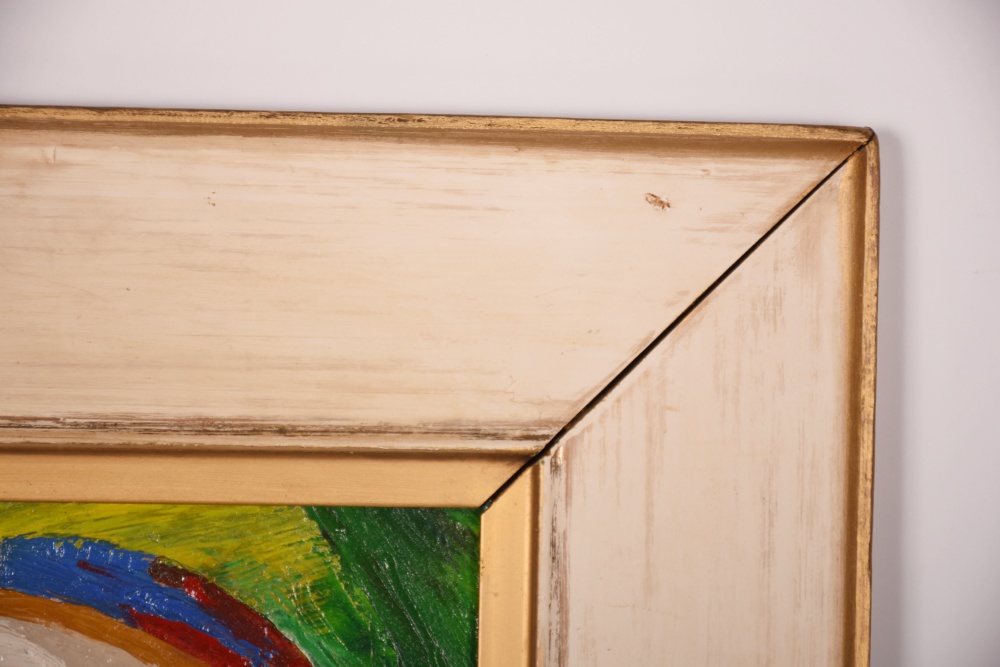 Arthur Helwig Oil Portrait on Canvas of Clown