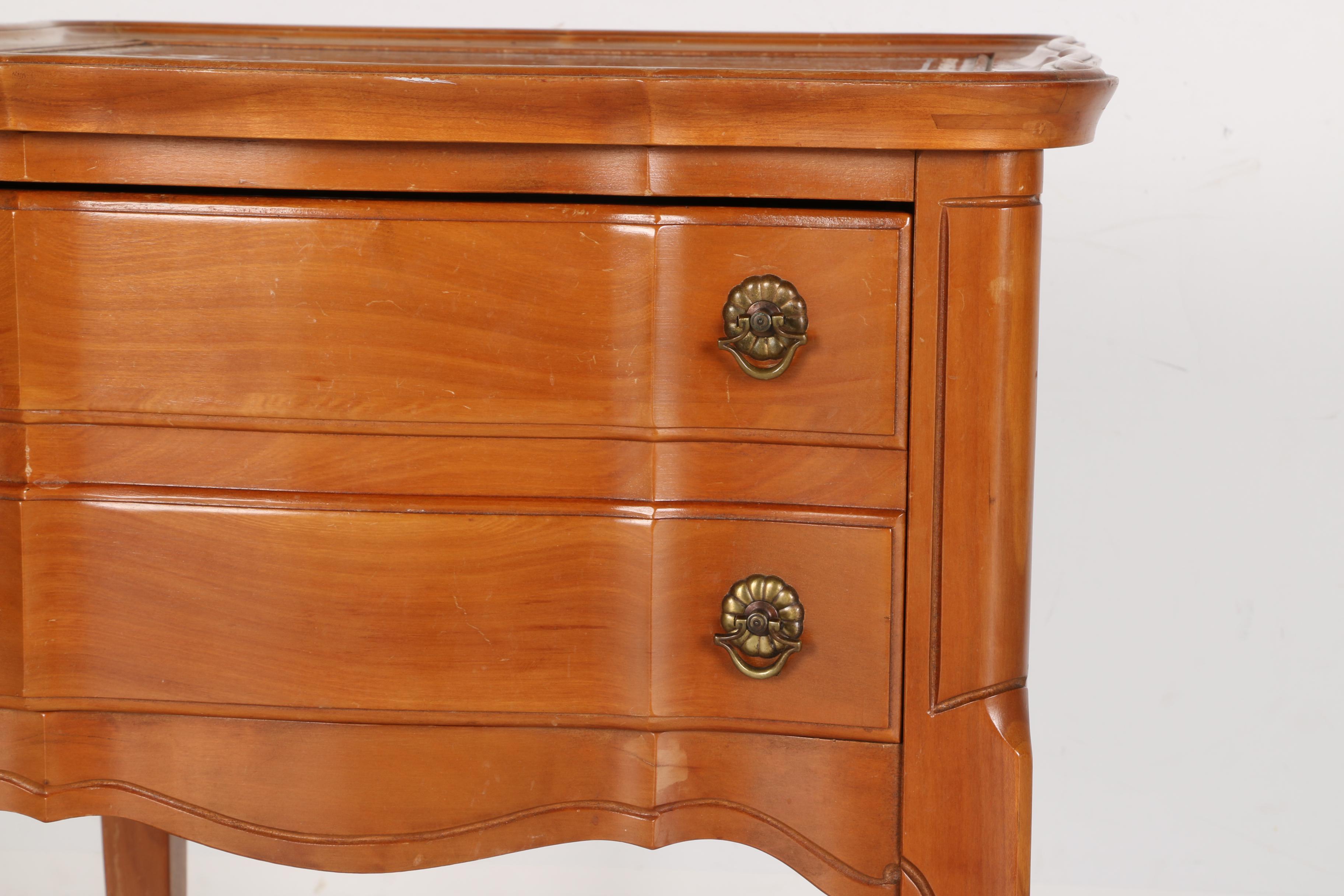 French Provincial Cherry Side Table