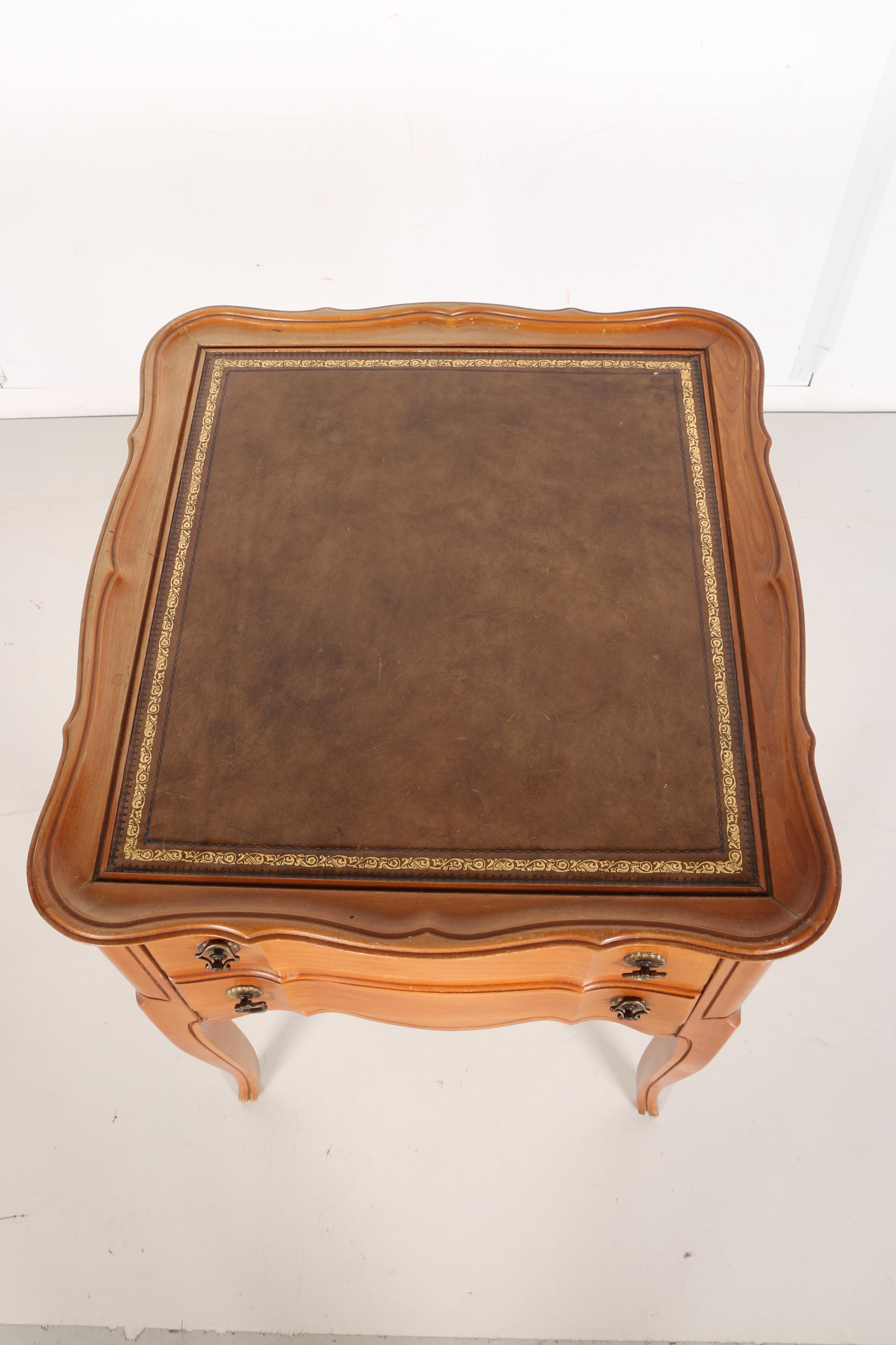 French Provincial Cherry Side Table