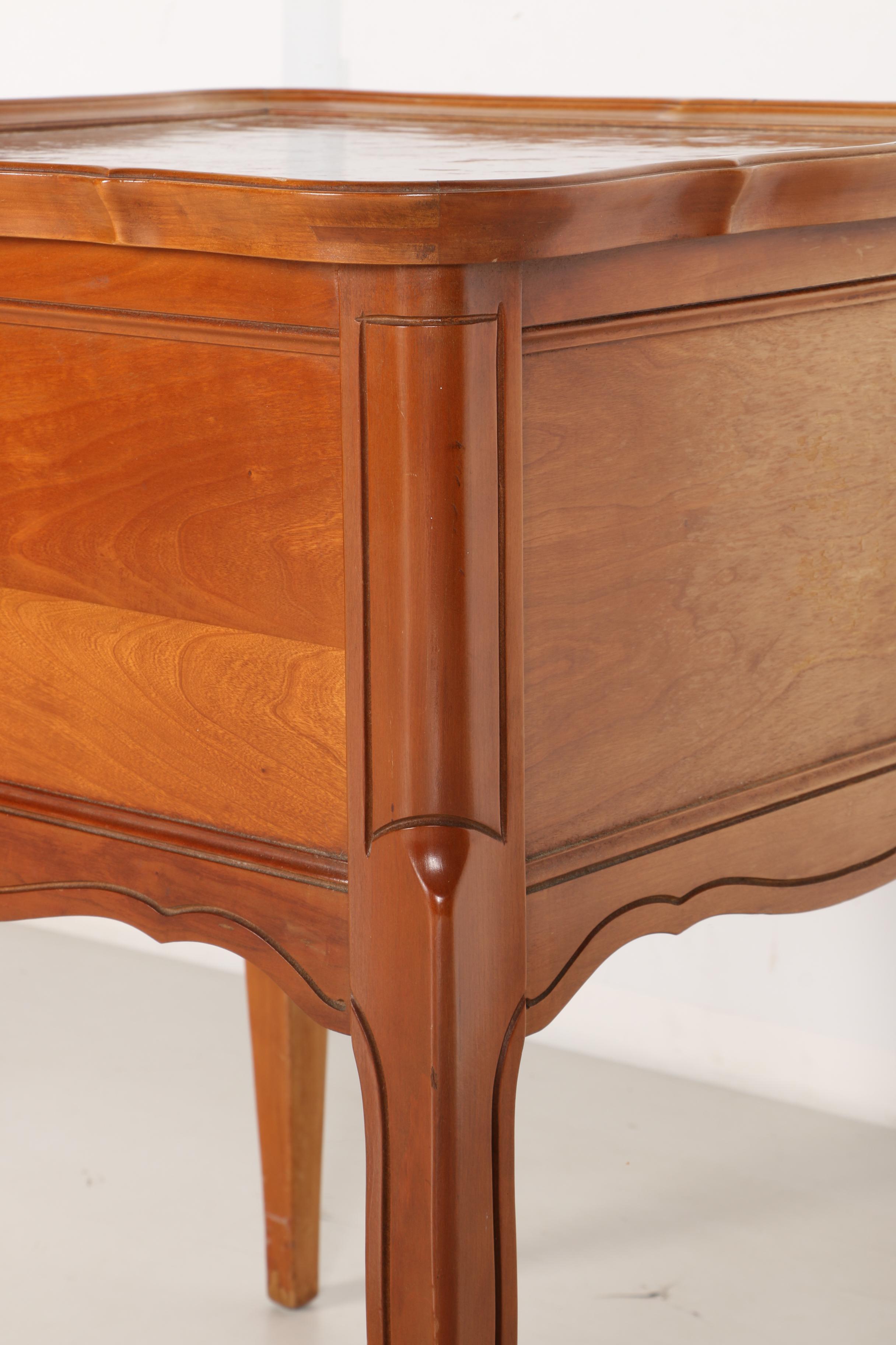French Provincial Cherry Side Table