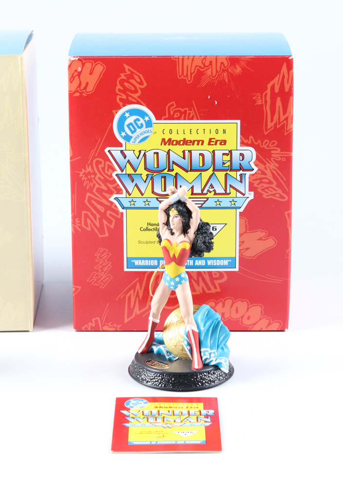 Two Hallmark Figurines of Wonder Woman