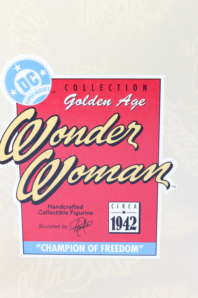 Two Hallmark Figurines of Wonder Woman