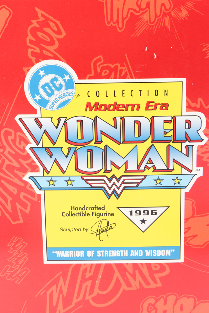 Two Hallmark Figurines of Wonder Woman