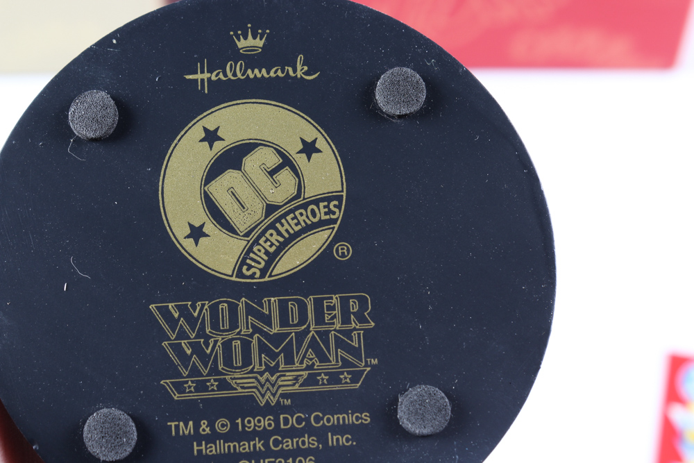 Two Hallmark Figurines of Wonder Woman