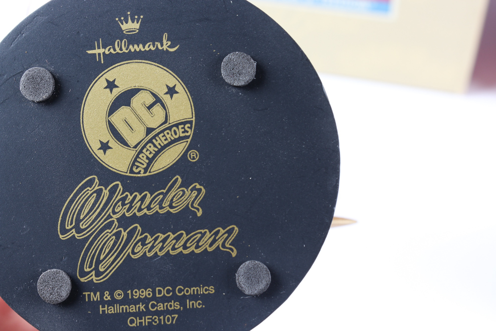 Two Hallmark Figurines of Wonder Woman