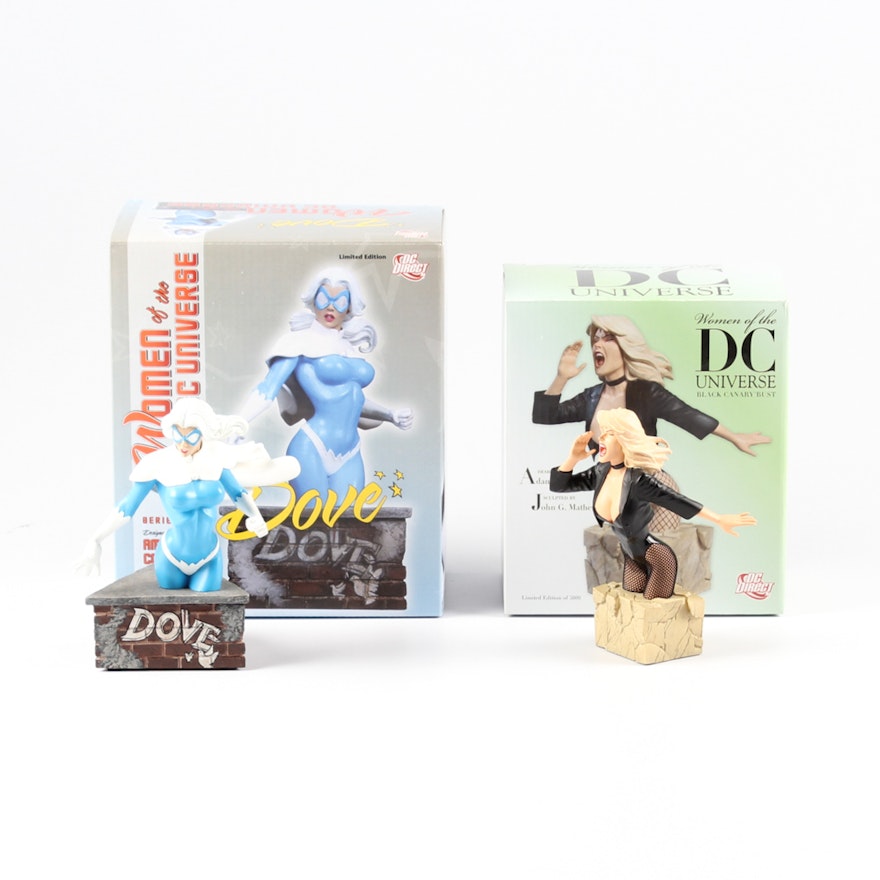 "Women of the DC Universe" Figurines of Black Canary and Dove